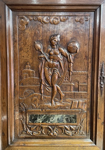 Furniture  - Renaissance cabinet with ram’s heads  from the Fontainebleau School 