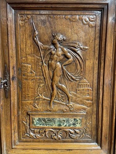 Renaissance cabinet with ram’s heads  from the Fontainebleau School  - 