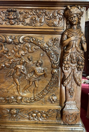 Renaissance - Important Loire valley Renaissance chest dedicated to Adam and Ève