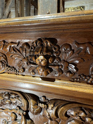 Antiquités - Important Loire valley Renaissance chest dedicated to Adam and Ève