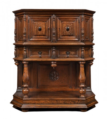 Fine French Renaissance walnut credenza