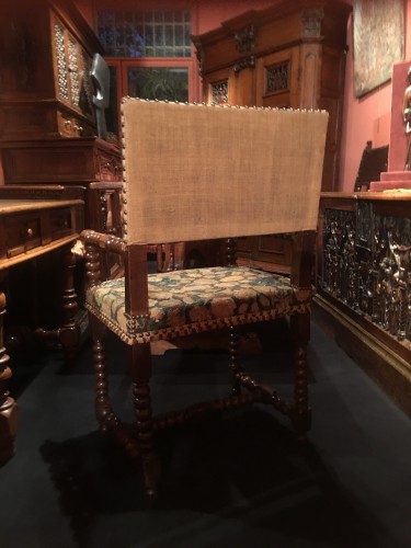 Sièges Fauteuil & Bergère - Chaise à bras d'époque Louis XIII