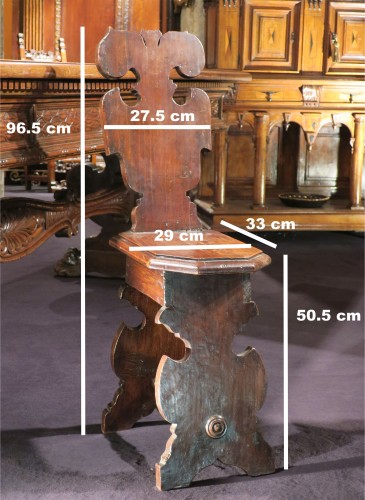 Escabelle florentine d'époque Renaissance - Sièges Style Renaissance