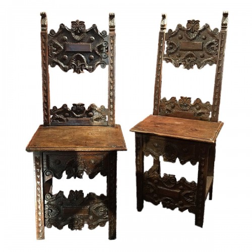 Paire de chaises italiennes