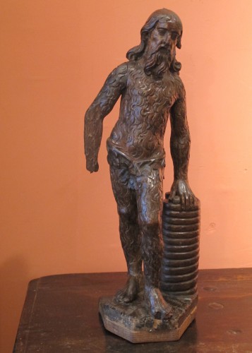 Sculpture  - Wood sculpture representing a wild man