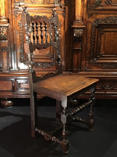Chaise italienne du 17e siècle - Galerie Gabrielle Laroche