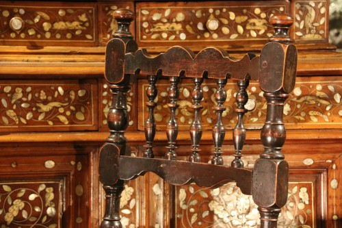 Antiquités - Chaise italienne du 17e siècle