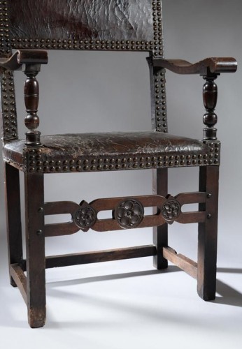 Paire de fauteuils de la Renaissance italienne - Sièges Style Renaissance