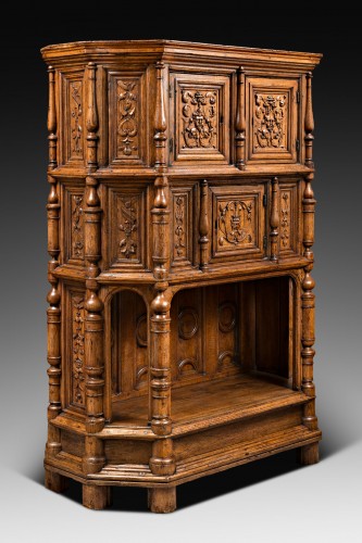 Furniture  - Renaissance Cabinet with a scroll and candelabra decor