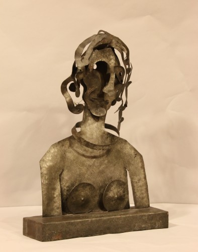 20th century - Woman, cutted iron sculpture by Blasco-Ferrer