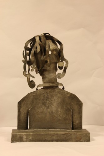 Woman, cutted iron sculpture by Blasco-Ferrer - 50