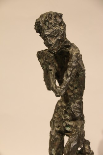 Faun playing the flute or Satyr  - Edmond Moirignot  (1913-2002) - 50