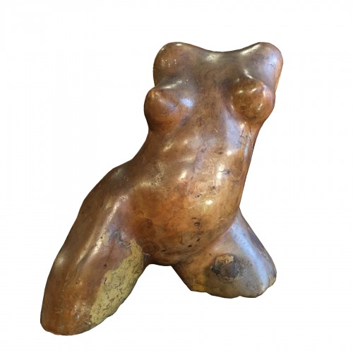 Wooden woman bust -  Lipa (1907 - 1976)