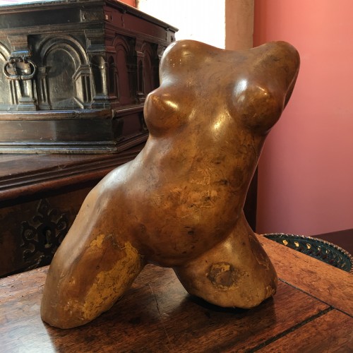 Sculpture  - Wooden woman bust -  Lipa (1907 - 1976)