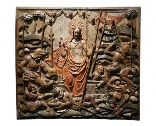 Exceptional Sculpture Depicting The Resurrection Of Christ