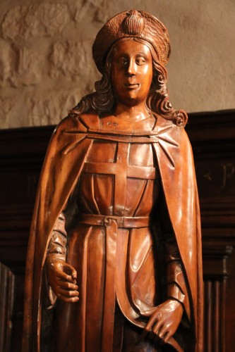 Wood Figure Of Saint Roch - 