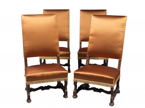 Set of four mazarine chairs