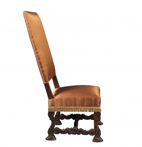 Suite de quatre chaises mazarines - Sièges Style Louis XIII