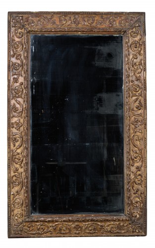 Gilded wood italian mirror