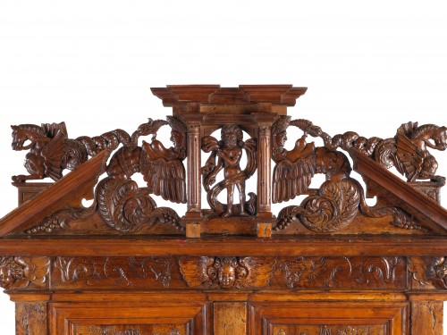 Furniture  - Cabinet with knights carvings
