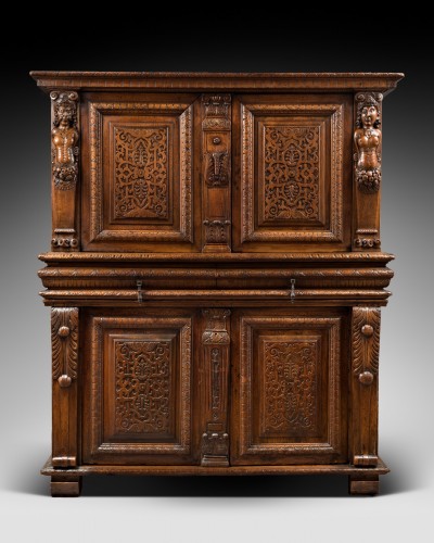 Important Renaissance cabinet  from the school of Hugues Sambin - Renaissance