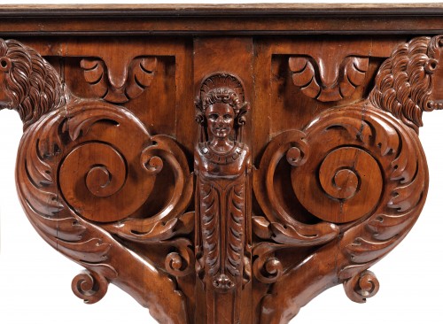 Importante table d’apparat d’époque Renaissance de l’école d’hugues sambin - Galerie Gabrielle Laroche