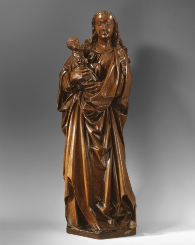 Vierge a l'enfant d'epoque gothique - Galerie Gabrielle Laroche