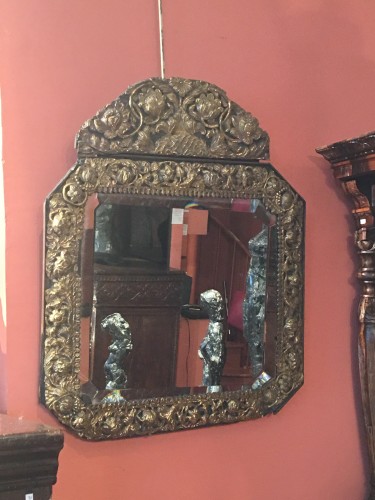 Beautiful Louis XIII octogonal mirror - Mirrors, Trumeau Style Louis XIII