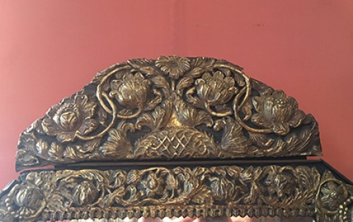 Miroirs, Trumeaux  - Miroir octogonal d'époque Louis XIII