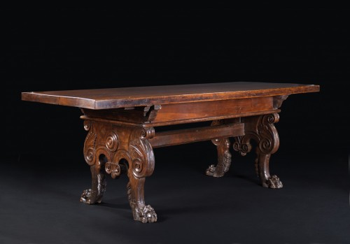 Importante table de palais de la Renaissance italienne - Galerie Gabrielle Laroche