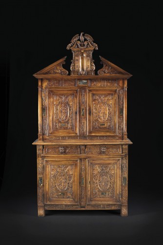 Mobilier Cabinet & Coffre - Cabinet de la seconde Renaissance française d’inspiration bellifontaine