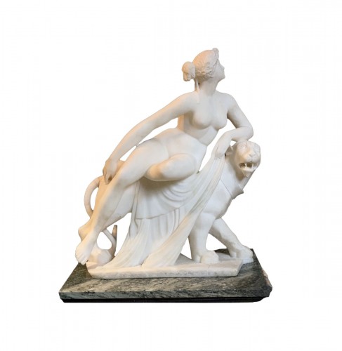 Ariadne on her Panther, Alabaster  after J. H. Dannecker, 1814 