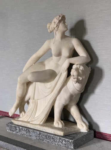 Ariane sur sa panthère d’après J. H. Dannecker, 1814 ,Albâtre - Galerie Golovanoff
