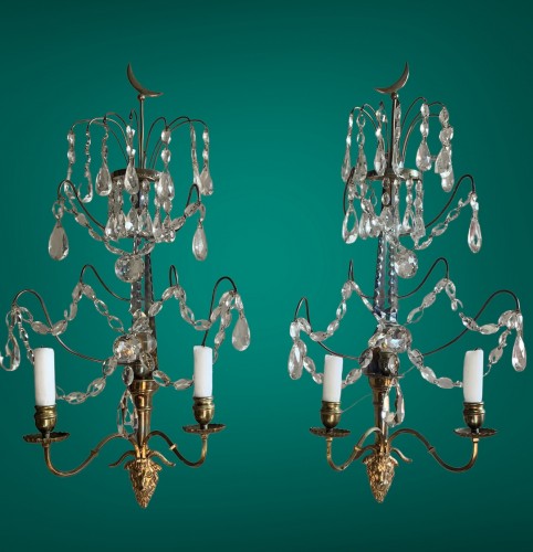 Pair of Gustavian Sconces, Sweden , 19th cent.  - 