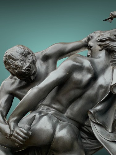 Art nouveau - “Knife Wrestlers”, After  the Statue by J. P.  Molin, Stockholm 1867