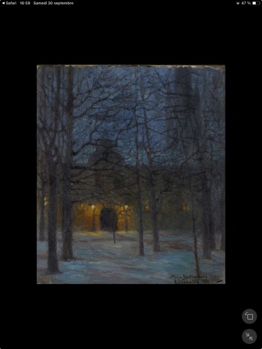 Winter Nigh 1915 , Maja Settelberg (1876-195) - Paintings & Drawings Style Art nouveau