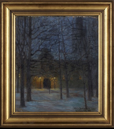 Tableaux et dessins Tableaux XIXe siècle - Nuit d’Hiver 1915, Maja Settelberg (1876-195)