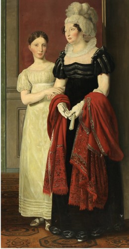 « Nathanson Family » , Mère et Fille d’après C. W. Eckersberg, 1818, copie en pied