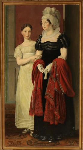 « The Nathanson Family » , Mother And Daughter, After C. W. Eckersberg, 181 - Paintings & Drawings Style Empire