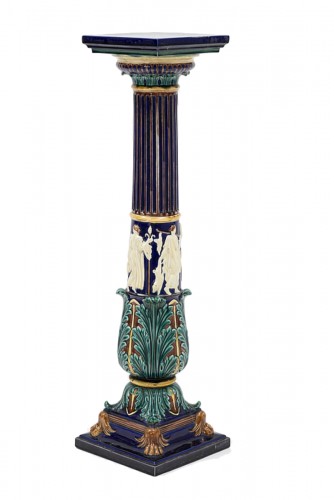 Piédestal en céramique Polychrome Gustavsberg 1909