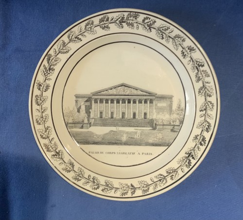 Paris Monuments , Set of 10 plates Creil et Montereau or Wedgwood.  - 