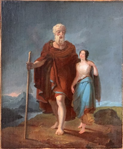 Œdipe conduit par Antigone, esquisse probable d’un chef-d’œuvre de P. G. Wickenberg