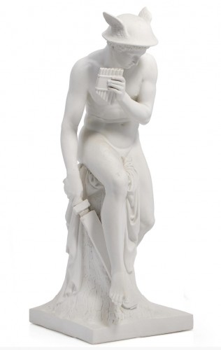 Mercure sur le point de tuer Arcos, grand biscuit d’après Thorvaldsen - Céramiques, Porcelaines Style Napoléon III