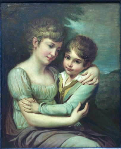 Les Enfants de Andrea Appiani «  Charlotta et Raffaello »,réplique d’époque