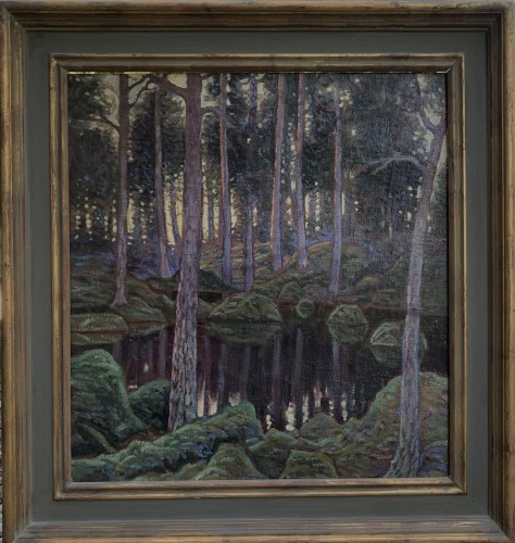 Forest  Fairy Tale, Nordic Romanticism of the early 20th ccentury - Paintings & Drawings Style Art nouveau