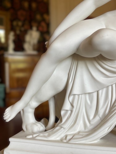 « Ariane on Her Panther,” After Dannecker, Gustavsberg Biscuit Porcelain, o - Porcelain & Faience Style Napoléon III