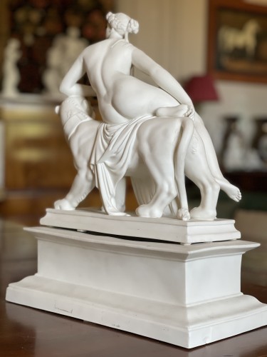 « Ariane on Her Panther,” After Dannecker, Gustavsberg Biscuit Porcelain, o - 