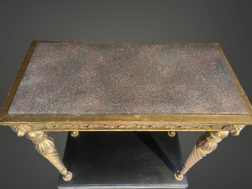 Furniture  - Gustavian Center-table r Console with Lions