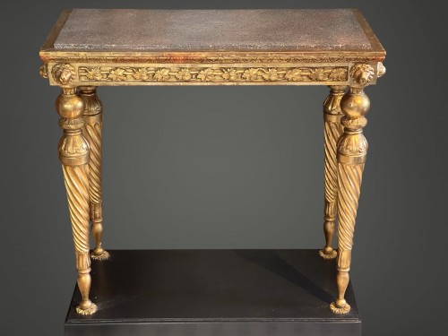 Gustavian Center-table r Console with Lions - 