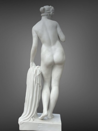 Céramiques, Porcelaines  - Ève à la Pomme d’après Thorvaldsen, biscuit Bing & Grondhal 1866